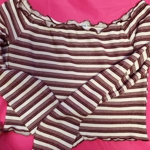 FASHION NOVA Stripe Crop top